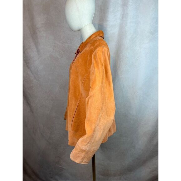 Vintage TERRY LEWIS Plus XL Classic Luxuries Women’s Leather SUEDE Pink Jacket - Picture 3 of 7